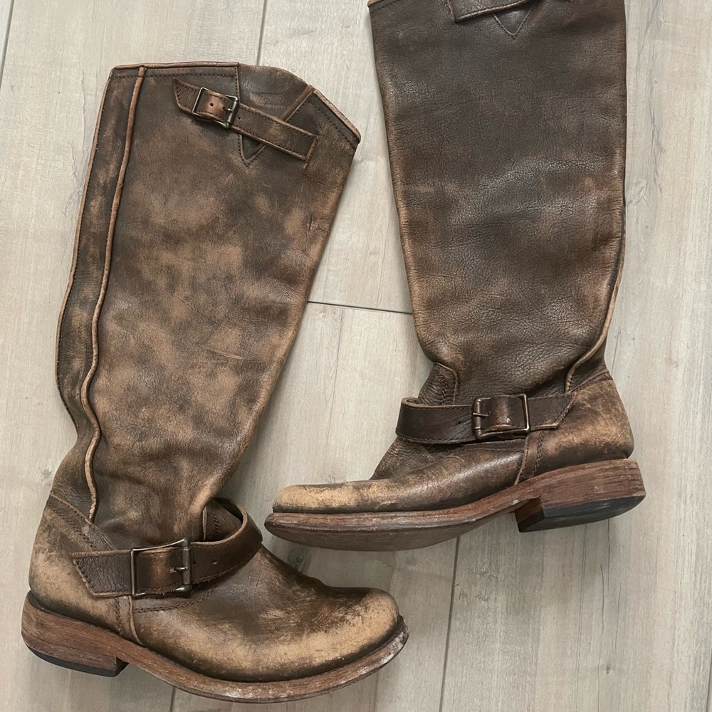 Freebird Contra rare distressed tall boot